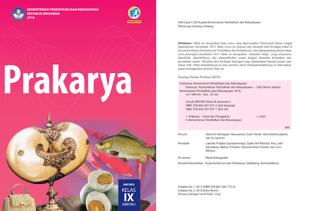 Buku Siswa Prakarya Kelas 9 Kurikulum 2013 Revisi 2018