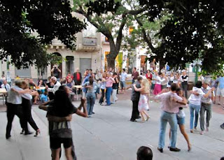 San Telmo Residents Tango Dancing  Sunday Buenos Aires argentina