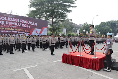Usai Pengamanan TPS, Polresta Tangerang Gelar Apel Konsolidasi