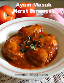 Ayam Masak Merah Berempah Recipe @ treatntrick.blogspot.com