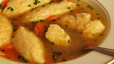 Juha od junetine s griz knedlama / Beef soup with semolina dumplings