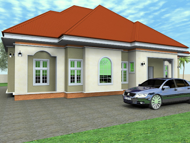 Residential Homes and Public Designs: 3 Bedroom Bungalow