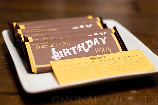 Brianna's birthday invitation blog