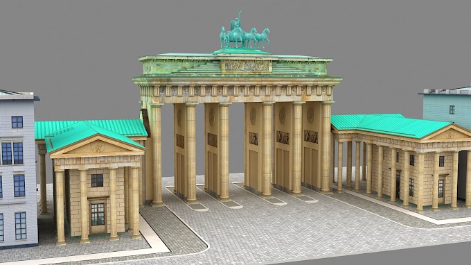 Berlin Brandenburg Gate 3d Model