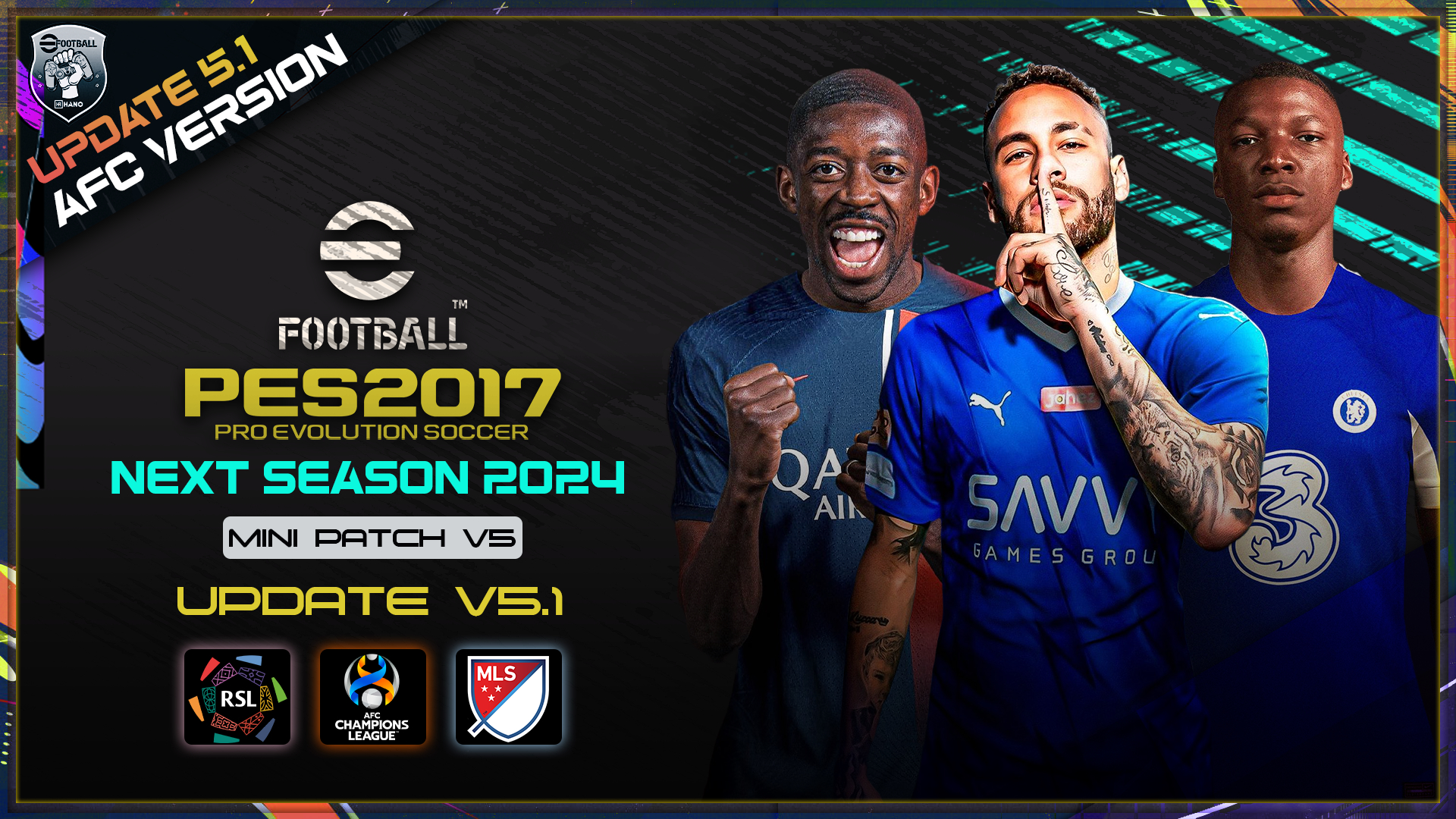 RealisticPES #BringPESBack 🇷🇺 on X: PES 2017 HANO MINI PATCH 2023 V4  REVIEW - SEASON 2023/2024 👉🏻  👉🏻   👉🏻  English, Italian,  French, Spanish Portuguese and other subtitles