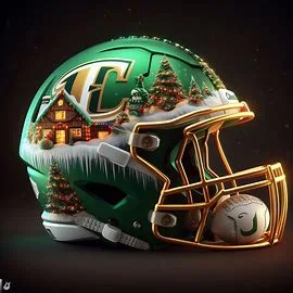 Charlotte 49ers Christmas Helmets