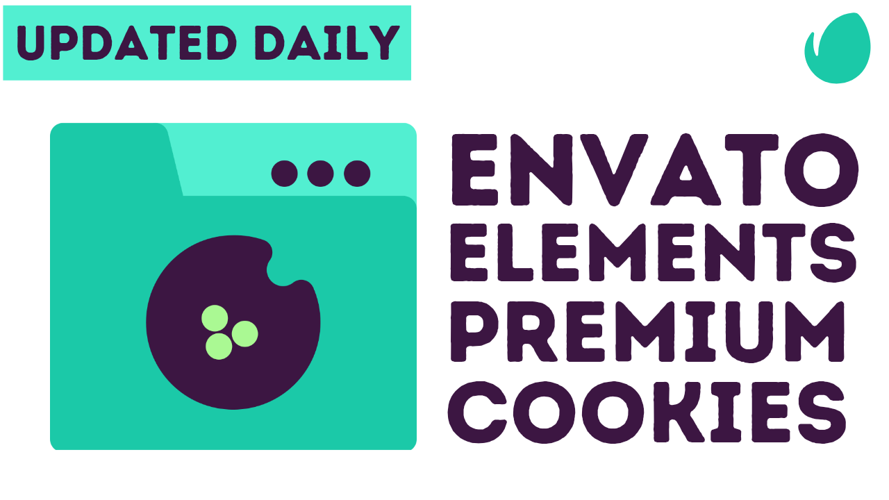 100% Working Envato Elements Premium Cookies
