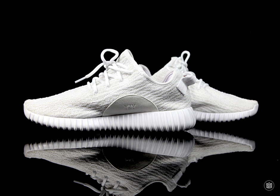 White adidas Yeezy 350 Boost