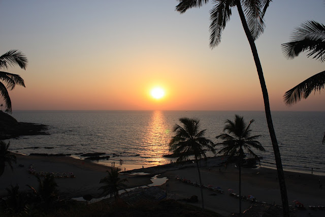 Vagator beach Goa Sunset