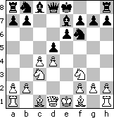 A final position of the Scandinavian Gambit