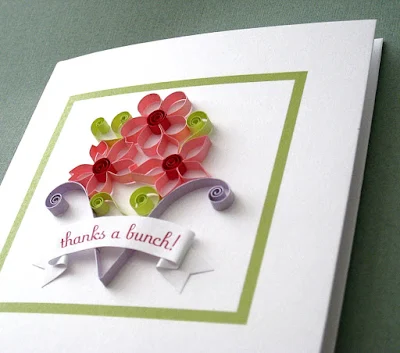 Quilled Thank You Card by Cecelia Louie