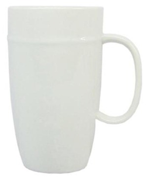 tall white mug