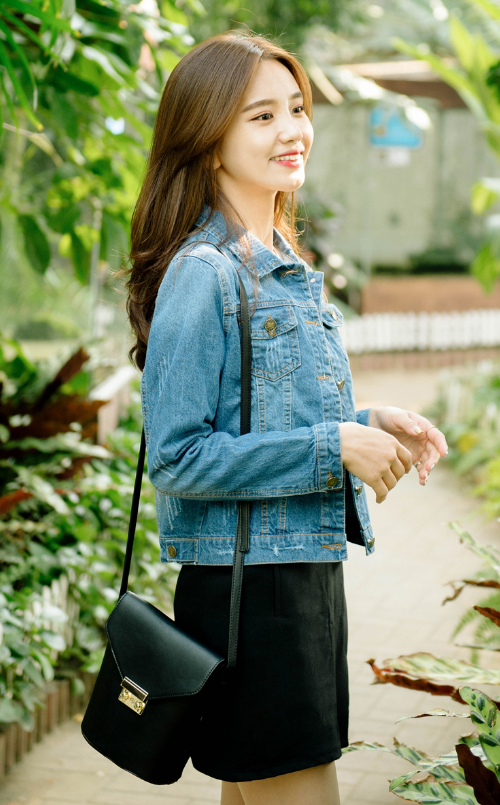 Scratched Denim Jacket