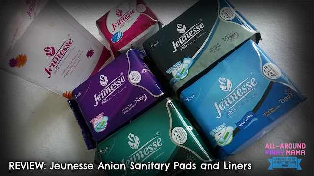 All-Around Pinay Mama Blog, SJ Valdez, Product Review, Jeunesse Anion Sanitary Pads, Jeunesse Anion Liners, Best Anion Pads, Benefits of Anion Strip, 