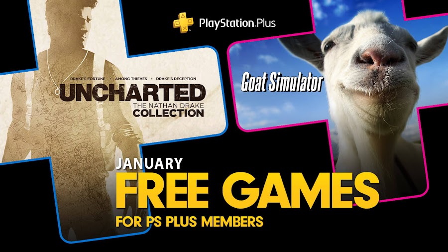 uncharted nathan drake collection goat simulator game ps4 plus sony interactive entertainment naughty dog sony computer entertainment coffee stain studios