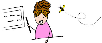 Bee flying into teacher's hair