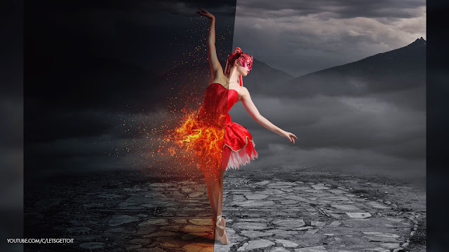 Dancing in Flames - Photo Manipulation video Tutorial