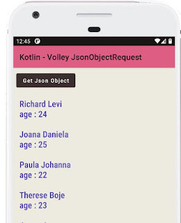 Volley JsonObjectRequest