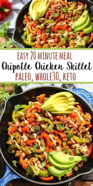Chipotle Chicken Skillet Easy Paleo Recipe