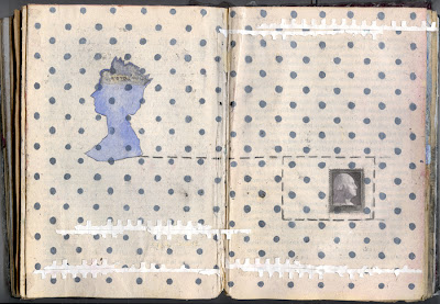 Erin Curry art-She altered book Eliza and George