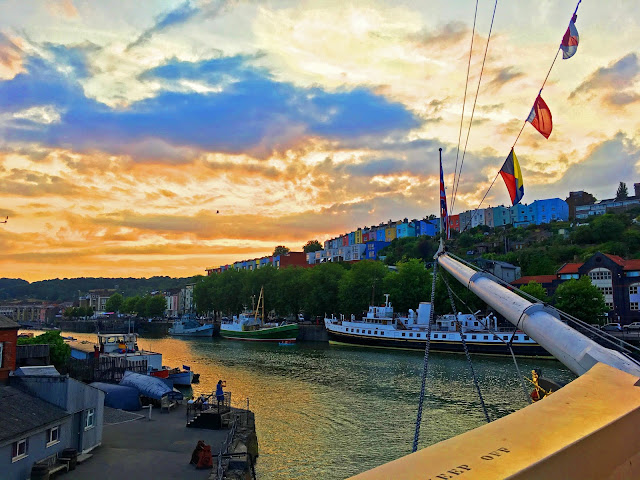 Sunset in Bristol at the SS Great Britain