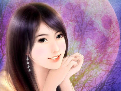 Sweet Cartoon Girl Wallpaper. Pretty and Lovely Asian Girls