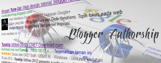 Rich Snippets Blogger Authorship