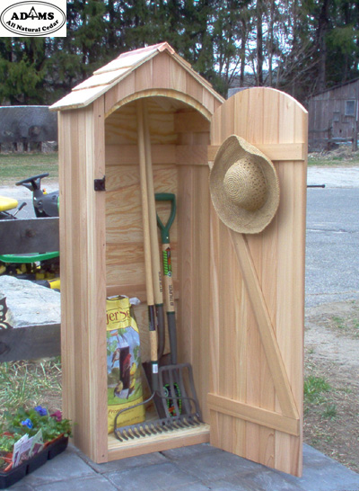  you just need a little shed, here's one from Adams All Natural Cedar