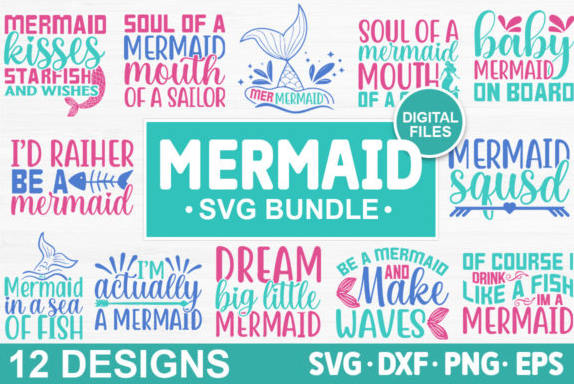 Create a Mermaid Tail with these SVG Cut Files for Silhouette