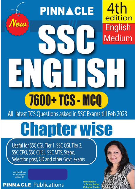 SSC English 7600 TCS MCQ chapter wise with detailed explanation 4th