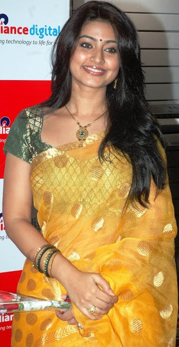 sneha in yellow saree from india photo gallery