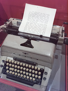 Original typewriter and typed props from The Shining