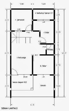 Gambar Desain Rumah 2 Lantai Luas bangunan 100 M2 Gratis 