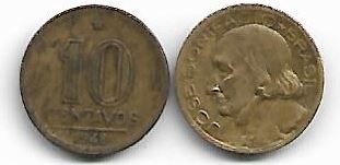 Moeda de 10 centavos, 1948