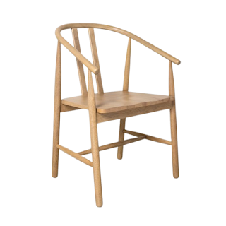 modern bent wood style dining chair in Jen Widners house