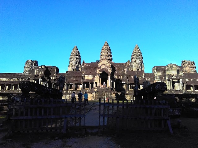 Visita aos templos de Angkor. no Camboja