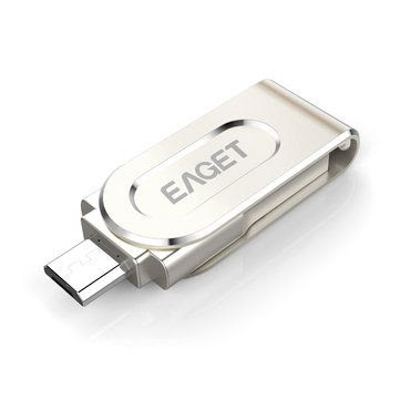 Eaget V88 16GB 32GB Micro USB + USB 3.0 Aluminum Alloy OTG USB Flash Drive for Android Phones