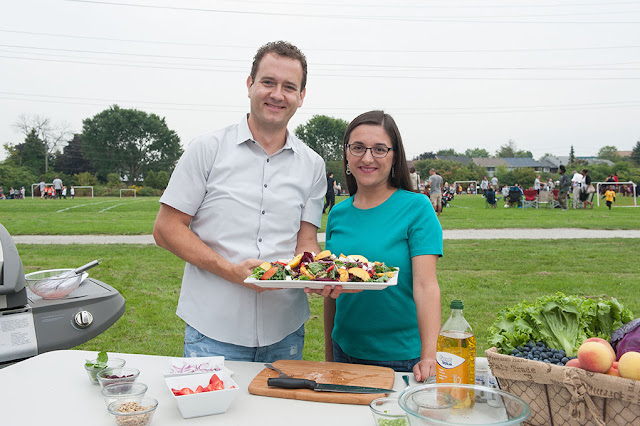 Chef Corbin's Grilled Peach Salad #KidApprovedMeals