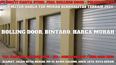 GAMBAR, DAFTAR, HARGA, ROLLING DOOR, PER METER, MURAH, BINTARO, 2024