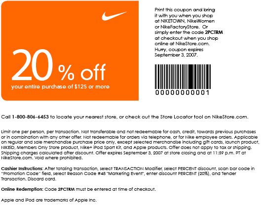 to find these coupons for nike shoes it is best