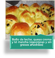 BOLLOS DE LECHE, QUESO CREMA Y TÃ‰ MATCHA