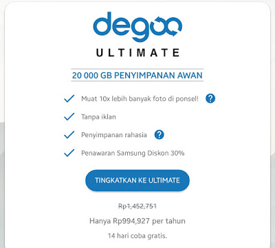 Degoo For Samsung Cloud Gratis Penyimpanan 100 GB