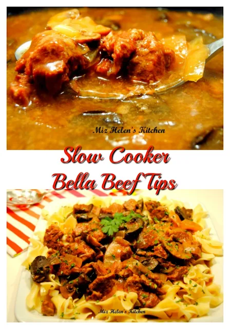 Slow Cooker Bella Beef Tips at Miz Helen's Country Cottage