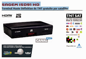 SAGEM ISD91 HD  Terminal Haute Définition de TNT gratuite par satellite 