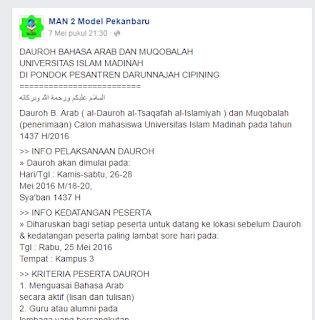 informasi muqobalah