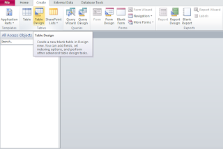 Cara Membuat Database dan Tabel Baru di Ms Access