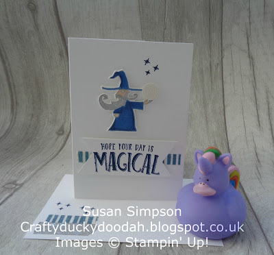 Stampin' Up! UK Independent  Demonstrator Susan Simpson, Craftyduckydoodah!, Magical Day, January 2018 Coffee & Cards project, Supplies available 24/7 from my online store, 