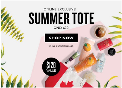 The Body Shop Buy 3 Get 3 Free + Summer Tote