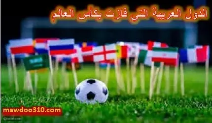 الدول العربية التي فازت بكأس العالم