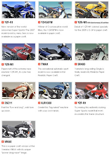 yamaha origami28 Papercraft   Assemble Yamaha Motor Sport With Paper